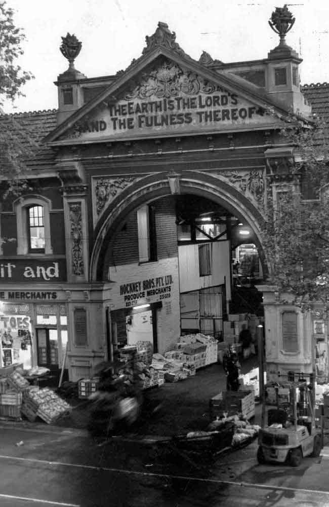 The last day of trading at the East End Market on Grenfell St, September 1988,
 before the market was moved to Pooraka.