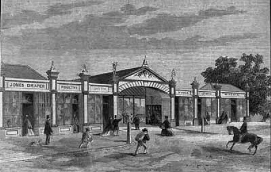 Sketch Vaughan's Market 1867