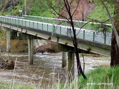 The River Torrens, New Prairie Bridge, Cudlee Creek, SA.