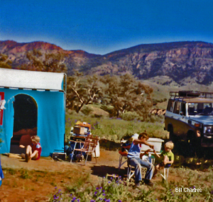 Camp site Aroona Valley<br>Flinders Ranges - 1978