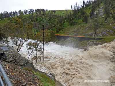The Gumeracha Weir discharge