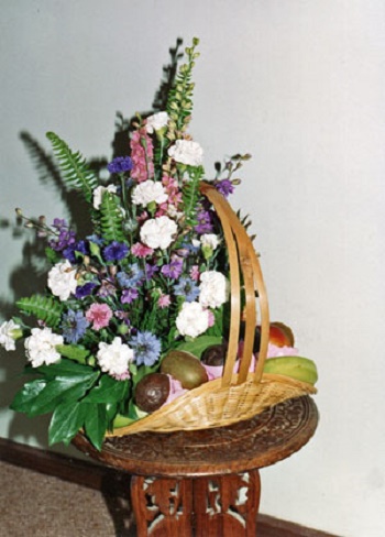 Photo - Floral Fruit Basket